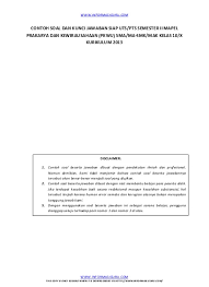 Contoh soal bahasa indonesia gratis. Contoh Soal Siap Uts 2 Bahasa Indonesia Kelas 13