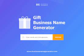 • over 50 more fun answers • no lame ideas, all original. Gift Business Name Generator Instant Availability Check