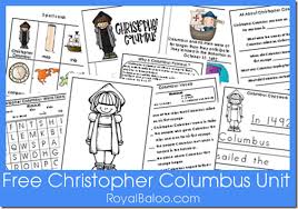 They can make a globe, a new world map, a ship, an earth pendant, a spyglass telescope, and much more! Free Christopher Columbus Unit Royal Baloo