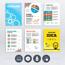 Simple company proposal brochure design. Brochure Design And A4 Flyers Notebook Pc And Usb Flash Drive Stick Icons Computer Mouse And Cd Or Dvd Sign Symbols Infographics Templates Set Vector Royalty Free Cliparts Vectors And Stock Illustration