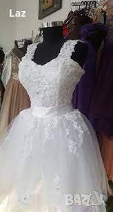 къса бална официална сватбена рокля в цвят и размер по заявка в Сватбени  рокли в гр. Благоевград - ID30563103 — Bazar.bg