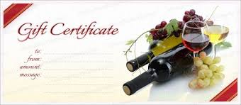 Wine And Cherries Gift Certificate Template Gift Certificate Template Wine Gifts Artisan Wine