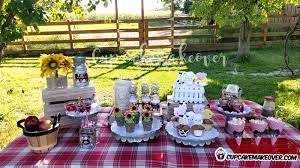 How cute is the barn paper plate? Barnyard Party Ideas Eli S Farm Birthday Party Cupcakemakeover
