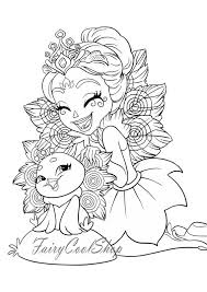 Digital Coloring Images 17 Pages A4 Enchantimals Printable Etsy In 2020 Love Coloring Pages Monster Coloring Pages Cartoon Coloring Pages