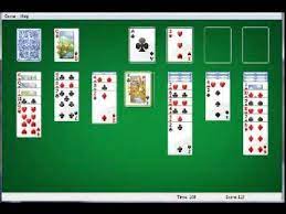 Ordena las cartas del tablero haciendo escaleras en orden descendente. El Juego De Cartas Solitario Por Computadora Youtube