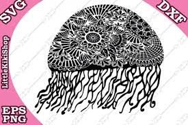 Download Free Svg Zentangle Jellyfish Svg Mandala Jellyfish Svg Zentangle Animal Sv Free Svg Cut Files Cricut Explore Silhouette And More