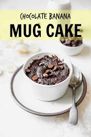 An Easy Banana Mug Cake Recipe Mixed With Chocolate For The Ultimate 5 Minutes Dessert Recipe Mugcake In 2020 Banana Mug Cake Protein Mug Cakes Mug Recipes