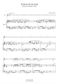 « et ce fut ainsi que se termina la quête de cet érudit en attente du bonheur. Klavier Musiknoten L Encre De Tes Yeux Leichte Mittlere Stufe Solo Klavier Cabrel Francis