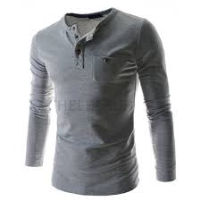La profondeur idéale pour le col tunisien du henley est quasi la même que pour un polo. T Shirt Homme Col Tunisien Homme Manches Longues T Shirt Uni Polo Top Homme T Shirt Sport Homme Gris Achat Vente T Shirt Soldes Sur Cdiscount Des Le 20 Janvier Cdiscount
