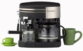 Black And Decker Under Cabinet Coffee Maker Replacement Carafe West Bend 55108 3 In 1 Coffee Center Black And Stainless Quickly View This Special Product Click The I Coffee And Espresso Maker Coffee Center Coffee Maker