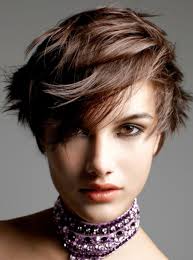 13) long red locks swept to the side Short Haircuts With Bangs Side Swept Choppy Straight Across Bangs Pretty Designs