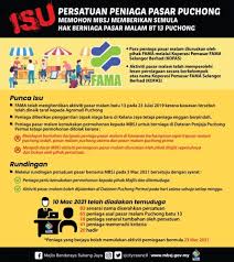 Kementerian perdagangan dalam negeri, koperasi & kepengguanaan cawangan hulu selangor lot 10, seksyen 7, jalan mat kilau, 44000 kuala kubu bharu. Mbsj Jawab Isu Hak Niaga Pasar Malam Batu 13 Puchong Selangorkini