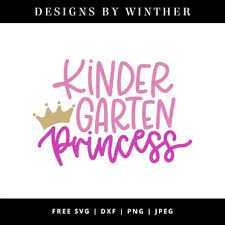 Download Free Kindergarten Princess Svg Dxf Png Jpeg Designs By Winther
