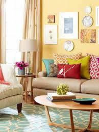 Colored Walls Yellow Wall Color Green Carpet Living Room Apartment Decorating Living Living Room Colors Yellow Living Room