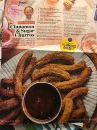 Cinnamon And Sugar Churros Fabio Trabocchi Buttered Vegetables Food 20 Minute Recipes