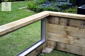 You can use them horizontally, or cut them in length and lay them in the same way as timber posts. Wooden Railway Sleeper Pond Kits With Windows Atlantica Gardens Koi Ponds
