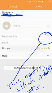 If your contacts are in the contacts section of your gmail account, then they should appear on your phone. How Do I Add Multiple Phone Numbers To One Contact On The Samsung Note 5 Android Forums At Androidcentral Com