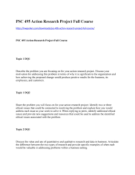 Apa style is usually used for writing for psychology and the social sciences. Psc 495 Action Research Project Full Course By Hwguiders Issuu