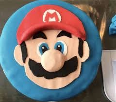 Super Mario Marsepein Taart Marsepein Taart Taart Marsepein
