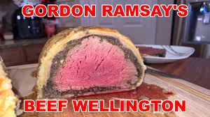 A classic recipe for beef wellington, served with sautéd potatoes and baby gem lettuces. Gordon Ramsay S Beef Wellington Youtube