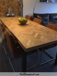 5 redenen voor een visgraat tafel vansloophout com tafel eikenhout tafel rustieke tafel