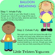 Deep Breathing Exercise Infographic For Balloon Breathing By Little Twisters Yoga Helps Bring Fr Yoga For Kids Mindfulness For Kids Yoga Breathing Exercises