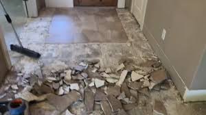 To get the best results for your floor, plan on giving the project at least 2 weeks to complete. Removing Tile From A Concrete Slab Youtube