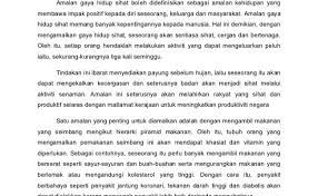 Karangan spm gaya hidup sihat. Contoh Karangan Gaya Hidup Sihat Contoh Box Cute766