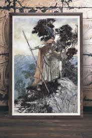 Arthur Rackham Br 252 Nnhilde 39 Vintage Norse Mythology Etsy Vintage Wall Art Prints Vintage Wall Art Artwork Prints