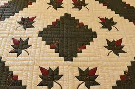 Maple leaf log cabin quilt pattern. The Old Country Store