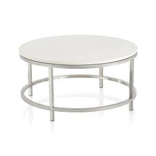 Bone inlay coffee table $700. Shop Era Limestone Round Coffee Table A Ringed Base Adds Both Support To The Frame And Graphic Round Coffee Table Coffee Table Coffee Table Crate And Barrel