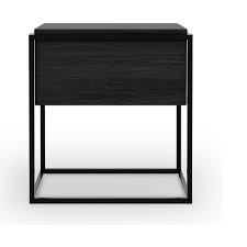 A black bedside table is a great way to complete the look of your bedroom. Oak Monolit Black Bedside Table
