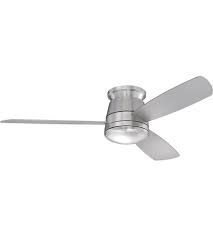 Besides that, outdoor ceiling fans for low ceilings complement your home décor and design styles with matte black, matte white, pewter, brushed nickel, brushed steel, and oil rubbed bronze. Savoy House 52 417h 3sv Sn Polaris 52 Inch Satin Nickel With Silver Blades Outdoor Hugger Ceiling Fan