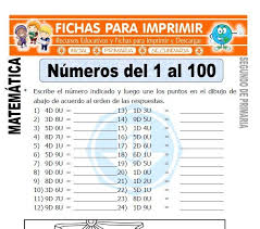 ¡puedes elegir todas las fichas de física que desees! Descarga Gratis La Ficha Didactica De Matematica Numeros Del 1 Al 100 Para Ni Fichas De Matematicas Actividades De Matematicas Matematicas Primero De Primaria