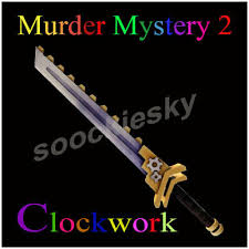 Finally, the murderer spawns with a knife with one goal in mind: Roblox Mm2 Clockwork Murder Mystery 2 Schusswaffe Knife Pistole Waffe Godly Item Eur 3 20 Picclick De