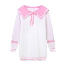Winged Sailor Sweater Dress Sd01898 Sweater Dress White Sweater Dress Sweaters