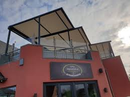 Das Spo Fischhaus In Sankt Peter Ording Hat Gemeinsam Mit Uns Seine Dachterrasse Mit Terrassendachern Von Leiner A Terrassen Dach Uberdachung Terrasse Terrasse