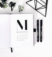 May Cover Page Simple Black And White As Always Since I Ordered My Archer Olive Jo Bullet Journal Minimalist Bullet Journal School Planner Bullet Journal