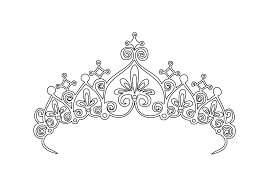 Princess Diadem Coloring Page For Girls Printable Free Princess Coloring Princess Coloring Pages Coloring Pages For Girls