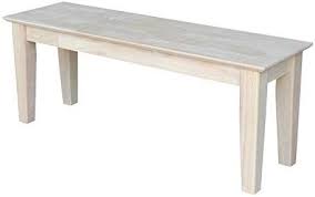 4.6 out of 5 stars. Amazon Com International Concepts Be 47s Shaker Style Bench Unfinished Table Benches Shaker Style Furniture Dining Room Bench