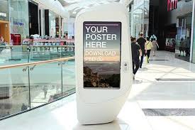 Digital Ad Poster Mockups On Behance Poster Mockup Photoshop Mockup Poster