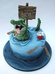 Full Image Alligator Cake Crocodile Cake Peter Pan Cakes