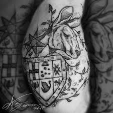 Australian Coat Of Arms Black And White Sketch Style Deconstructed Australia Coat Of Arms Tattoo By Adam Zimmer Arm Tattoo Tattoos Coat Of Arms