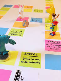 Un Jeu De L Oie Geant Avec Des Post It Idee De Jeux De Societe Jeu De L Oie Idee De Jeux