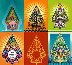 Barang antik keris gunungan wayang hewan kuningan koleksi legend bahagia. Jatmika Wayang Gunungan Vector
