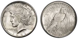 1921 1935 peace silver dollar melt value coinflation