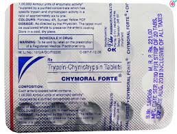 Buy Trypsin Chymotrypsin(Chymoral Forte Tablets): Check Price ...