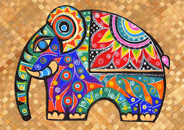 Elephant Painting Elephant Painting By Samadhi Rajakarunanayake Elephant Fine Art Elephants Galore Art Indien Dessin Couleur Dessin