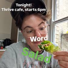 It's time to meet your hosts for the evening: Daisy & Wes! Your wordsmith  chefs are local artists Daisy Thurston-Gent & Wes Freeman-Smith, a  double-barrelled duo (I mean, who doesn't love extra