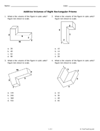 The worksheet is an assortment of 4 intriguing pursuits that will enhance your kid's knowledge and abilities. Additive Volumes Of Right Rectangular Prisms Grade 5 Free Printable Tests And Worksheets Helpteaching Com